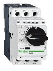 Schneider Electric - 10 Amp, 690 VAC at 50/60 Hz, 3 Pole, Bolt On, Clip Motor Circuit Breaker - Thermal Magnetic Trip, Multiple Breaking Capacity Ratings, 97mm Deep x 89mm High x 45mm Wide - Apex Tool & Supply