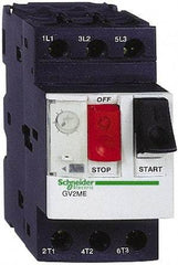 Schneider Electric - 1.60 Amp, 690 VAC at 50/60 Hz, 3 Pole, Bolt On, Clip Motor Circuit Breaker - Thermal Magnetic Trip, Multiple Breaking Capacity Ratings, 78mm Deep x 89mm High x 45mm Wide - Apex Tool & Supply