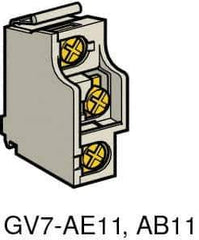 Schneider Electric - Circuit Breaker Auxiliary Contact Block - Use with GV3ME80, GV7RE, GV7RS - Apex Tool & Supply