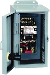Square D - 440 Coil VAC at 50 Hz, 480 Coil VAC at 60 Hz, 27 Amp, NEMA Size 1, Nonreversible Enclosed Enclosure NEMA Motor Starter - 3 Phase hp: 10 at 460 VAC, 10 at 575 VAC, 7-1/2 at 200 VAC, 7-1/2 at 230 VAC, 12 Enclosure Rating - Apex Tool & Supply