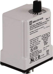 Square D - DPDT Time Delay Relay - 10 Contact Amp, 110 VDC & 120 VAC - Apex Tool & Supply