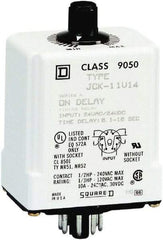 Square D - DPDT Time Delay Relay - 10 Contact Amp, 24 VAC/VDC - Apex Tool & Supply