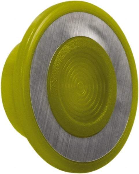 Schneider Electric - Extended Mushroom Head Pushbutton Switch Cap - Yellow, Illuminated - Apex Tool & Supply