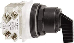 Schneider Electric - 30mm Mount Hole, 2 Position, Handle Operated, Selector Switch Only - Maintained (MA), Nonilluminated, without Contact Blocks, Shock and Vibration Resistant - Apex Tool & Supply