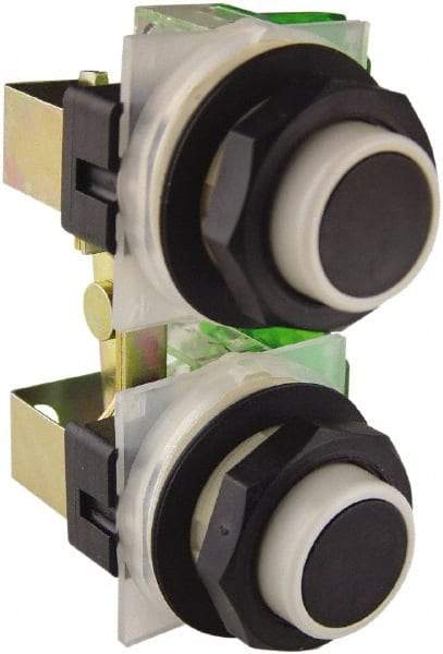 Schneider Electric - 30mm Mount Hole, Extended Straight, Pushbutton Switch - Momentary (MO) - Apex Tool & Supply