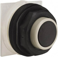 Schneider Electric - 30mm Mount Hole, Extended Straight, Pushbutton Switch Only - Black Pushbutton, Momentary (MO) - Apex Tool & Supply
