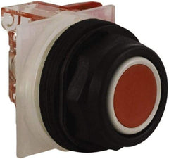 Schneider Electric - 30mm Mount Hole, Extended Straight, Pushbutton Switch with Contact Block - Red Pushbutton, Momentary (MO) - Apex Tool & Supply