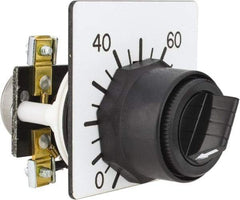 Square D - 5,000 Ohm, 30mm, 300 VAC Potentiometer - 2 Watts, Nonilluminated, Knob Operated, NEMA 4, 13 - Apex Tool & Supply