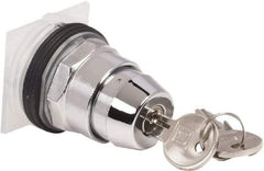 Schneider Electric - 30mm Mount Hole, 2 Position, Knob and Pushbutton Operated, Selector Switch Only - Black, Maintained (MA), without Contact Blocks, Weatherproof and Dust and Oil Resistant - Apex Tool & Supply