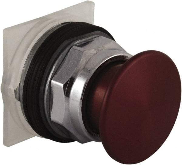 Schneider Electric - 30mm Mount Hole, Extended Mushroom Head, Pushbutton Switch Only - Round, Red Pushbutton, Nonilluminated, Momentary (MO) - Apex Tool & Supply