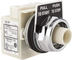 Schneider Electric - 30mm Mount Hole, Extended Straight, Pushbutton Switch Only - Maintained (MA) - Apex Tool & Supply