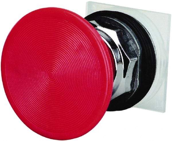 Schneider Electric - 30mm Mount Hole, Extended Straight, Pushbutton Switch Only - Red Pushbutton, Momentary (MO) - Apex Tool & Supply