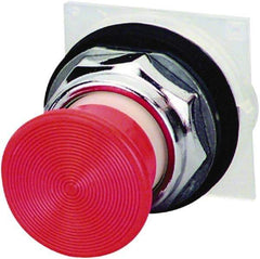 Schneider Electric - 30mm Mount Hole, Extended Straight, Pushbutton Switch Only - Red Pushbutton, Momentary (MO) - Apex Tool & Supply