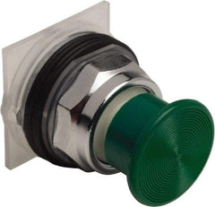 Schneider Electric - 30mm Mount Hole, Extended Straight, Pushbutton Switch Only - Green Pushbutton, Momentary (MO) - Apex Tool & Supply