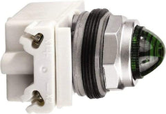 Schneider Electric - 120 V Green Lens LED Pilot Light - Round Lens, Screw Clamp Connector - Apex Tool & Supply