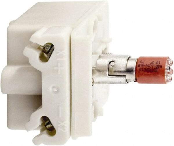 Schneider Electric - 120 VAC, 120 VDC Red Lens LED Light Module - Apex Tool & Supply