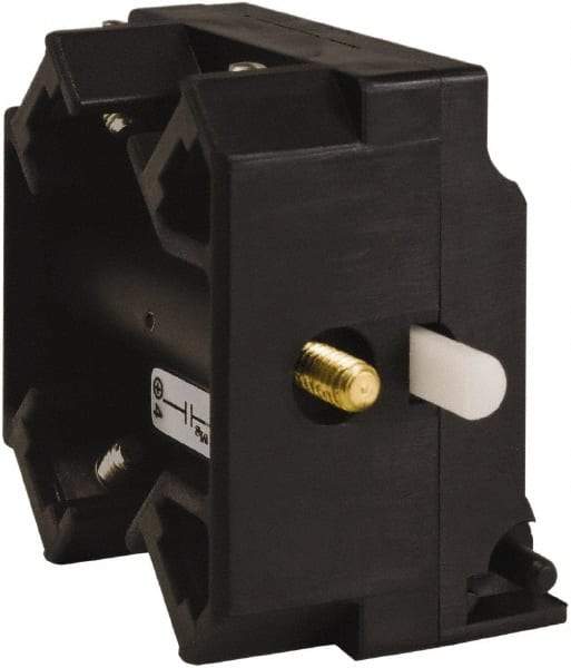 Schneider Electric - 2NO, 3 Amp, Electrical Switch Contact Block - 115 VDC and 240 VAC, Screw Terminal - Apex Tool & Supply