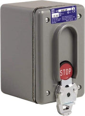 Schneider Electric - 1 Operator, Projecting Pushbutton Control Station - Stop (Legend), Momentary Switch, NC Contact, NEMA 4 - Apex Tool & Supply