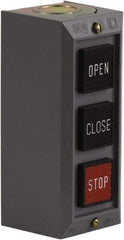 Schneider Electric - 3 Operator, Projecting Pushbutton Control Station - Close, Open, Stop (Legend), Momentary Switch, 2NO/3NC Contact, NEMA 1 - Apex Tool & Supply