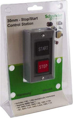 Schneider Electric - 30mm Mount Hole, Extended Straight, Pushbutton Switch - Apex Tool & Supply