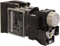 Square D - Time Delay Relay - 5 & 10 Contact Amp, 110 VAC at 50 Hz & 120 VAC at 60 Hz - Apex Tool & Supply