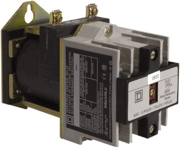 Square D - 4NO, 600 VAC Control Relay - Panel Mount - Apex Tool & Supply
