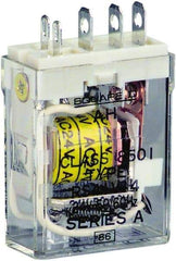 Square D - 1 hp at 240 Volt & 1/2 hp at 120 Volt, Electromechanical Plug-in General Purpose Relay - 12 Amp at 240 VAC, SPDT, 24 VAC at 50/60 Hz - Apex Tool & Supply