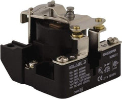 Square D - 2 hp, 10 VA Power Rating, Electromechanical Screw Clamp General Purpose Relay - 10 Amp at 600 V & 40 Amp at 277 VAC, SPST, 12 VDC, 63.6mm Wide x 50.3mm High x 63.2mm Deep - Apex Tool & Supply