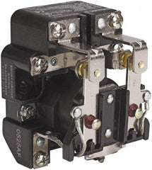 Square D - 1-1/2 hp, 10 VA Power Rating, Electromechanical Screw Clamp General Purpose Relay - 40 at 277 VAC & 5 at 600 V, DPDT, 277 VAC at 60 Hz, 63.6mm Wide x 58.8mm High x 79.4mm Deep - Apex Tool & Supply