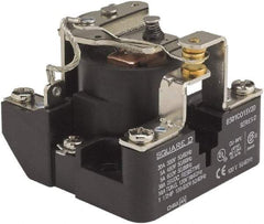 Square D - 1-1/2 hp, 10 VA Power Rating, Electromechanical Screw Clamp General Purpose Relay - 40 at 277 VAC & 5 at 600 V, SPDT, 277 VAC at 60 Hz, 63.6mm Wide x 52.4mm High x 63.2mm Deep - Apex Tool & Supply