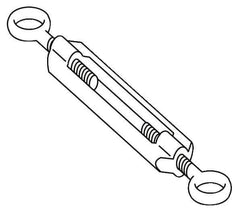 Telemecanique Sensors - 1.6 Inch Long, Limit Switch Turnbuckle - For Use with XY2C - Apex Tool & Supply