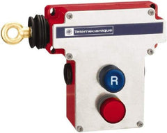 Telemecanique Sensors - 2NO/2NC Configuration, 300 VAC, 10 Amp, Cable Safety Limit Switch - 70m Cable Length, 230 Ft. Cable Length, 7.8 Inch Wide x 4.1 Inch Deep x 5.6 Inch High, IP65, IP657 Ingress Rating - Apex Tool & Supply