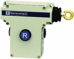 Telemecanique Sensors - 10 Amp, NO/NC Configuration, Right Hand Operation, Rope Operated Limit Switch - Pushbutton Reset, Cable Pull, No Pilot Light, 300 VAC - Apex Tool & Supply