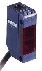 Telemecanique Sensors - Cable Connector, 15m Nominal Distance, Shock and Vibration Resistant, Through Beam Photoelectric Sensor - 12 to 24 VDC, 250 Hz, PBT, 20mm Long x 12mm Wide x 34mm High - Apex Tool & Supply