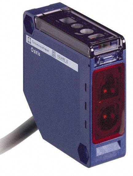 Telemecanique Sensors - Cable Connector, 5m Nominal Distance, Shock and Vibration Resistant, Polarized Retroreflective Photoelectric Sensor - 24 to 240 VAC/VDC, 20 Hz, PBT, 50mm Long x 18mm Wide x 50mm High - Apex Tool & Supply