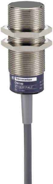 Telemecanique Sensors - NPN, 10mm Detection, Cylinder, Capacitive Proximity Sensor - IP67, 24 VDC, M30x1.5 Thread, 70mm Long - Apex Tool & Supply