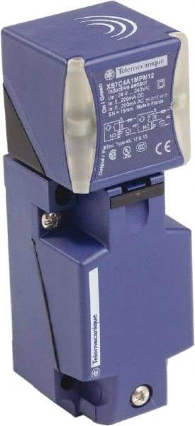 Telemecanique Sensors - NPN, PNP, NO/NC, 15mm Detection, Rectangular, Inductive Proximity Sensor - 2 Wires, IP65, IP67, IP69, 24 to 240 VAC @ 50/60 Hz, 24 to 240 VDC, 40mm Long x 117mm Wide - Apex Tool & Supply