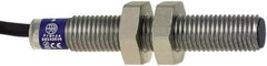 Telemecanique Sensors - NPN, NO/NC, 1.5mm Detection, Cylinder, Inductive Proximity Sensor - 4 Wires, IP67, 12 to 24 VDC, M8x1 Thread, 50mm Long - Apex Tool & Supply