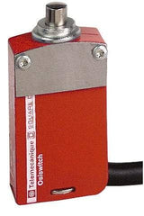 Telemecanique Sensors - 2NO/2NC Configuration, Multiple Amp Level, Metal Plunger Safety Limit Switch - 5m Cable Length, 30mm Wide x 16mm Deep x 60mm High, IP66, IP67, IP68 Ingress Rating - Apex Tool & Supply