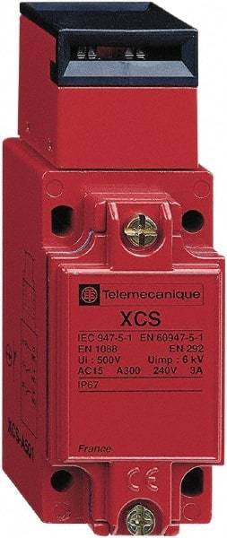 Telemecanique Sensors - NO/2NC Configuration, 24/48 VAC/VDC, Multiple Amp Level, Metal Key Safety Limit Switch - 40mm Wide x 44mm Deep x 114mm High, IP67 Ingress Rating - Apex Tool & Supply