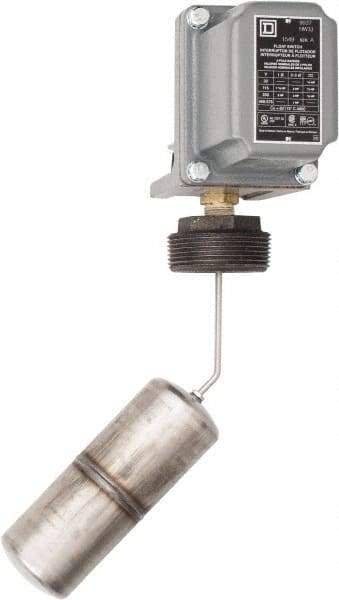 Square D - 4 NEMA Rated, DPST, Float Switch Pressure and Level Switch - 575 VAC, Line-Load-Load-Line Terminal - Apex Tool & Supply
