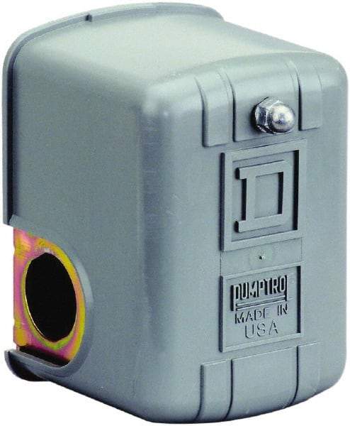 Square D - 1 and 3R NEMA Rated, 5 to 21 psi, Electromechanical Pressure and Level Switch - Adjustable Pressure, 575 VAC, L1-T1, L2-T2 Terminal, For Use with Square D Pumptrol - Apex Tool & Supply