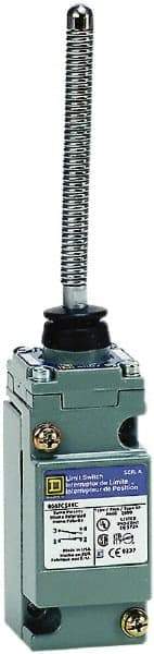 Square D - SPDT, 2NC/2NO, 600 Volt, Screw Terminal, Cat Whisker Actuator, General Purpose Limit Switch - 1, 2, 4, 6, 12, 13, 6P NEMA Rating, IP67 IPR Rating - Apex Tool & Supply