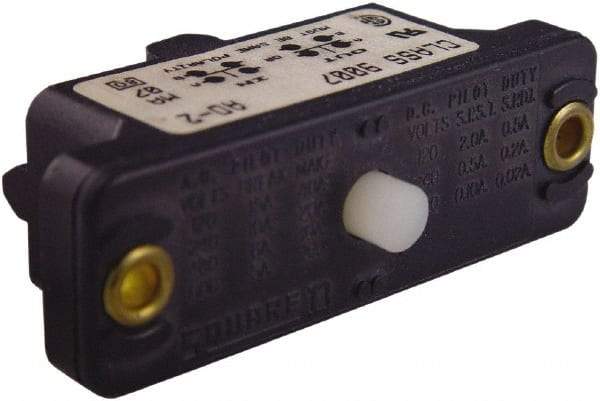 Square D - SPST, 600 VAC, Screw Terminal, Plunger Actuator, General Purpose Limit Switch - 1 NEMA Rating, IP20 IPR Rating, Panel Mount, 0.69 Lb. Operating Force - Apex Tool & Supply