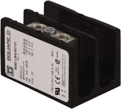 Square D - 2 Poles, 135 (Aluminium), 175 (Copper) Amp, Phenolic Power Distribution Block - 600 VAC, 1 Primary Connection - Apex Tool & Supply