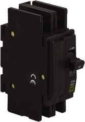 Square D - 35 Amp, 120/240 VAC, 2 Pole, DIN Rail Mounted, Flush Mount, Surface Mount Miniature Circuit Breaker - Thermal Magnetic Trip, 10 kA at 120/240 VAC Breaking Capacity, 14-2 (Aluminum), 14-2 (Copper) AWG, 74mm Deep x 103mm High x 19mm Wide - Apex Tool & Supply