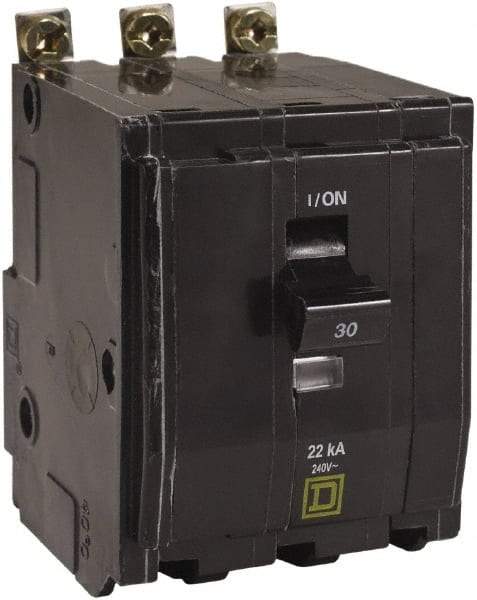 Square D - 50 Amp, 240 VAC, 3 Pole, Bolt On Miniature Circuit Breaker - 8-2 AWG - Apex Tool & Supply