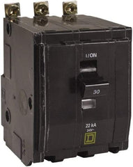Square D - 50 Amp, 240 VAC, 3 Pole, Bolt On Miniature Circuit Breaker - 8-2 AWG - Apex Tool & Supply