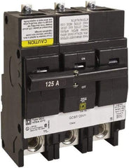 Square D - 125 Amp, 240 VAC, 3 Pole, Bolt On Miniature Circuit Breaker - 4 AWG - Apex Tool & Supply