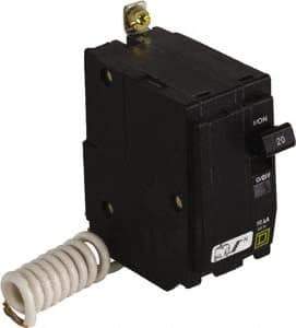 Square D - 15 Amp, 120 VAC, 2 Pole, Bolt On Miniature Circuit Breaker - 14-8 AWG - Apex Tool & Supply